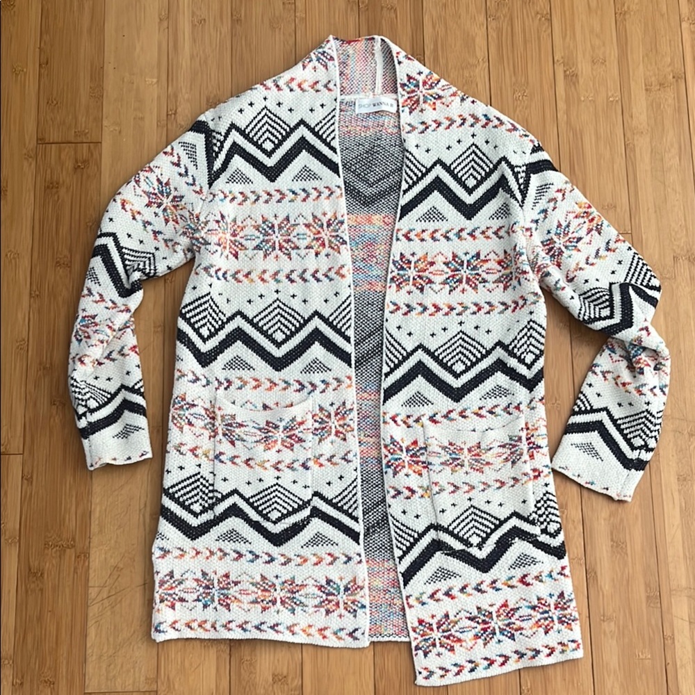 Long cardigan boho like new!